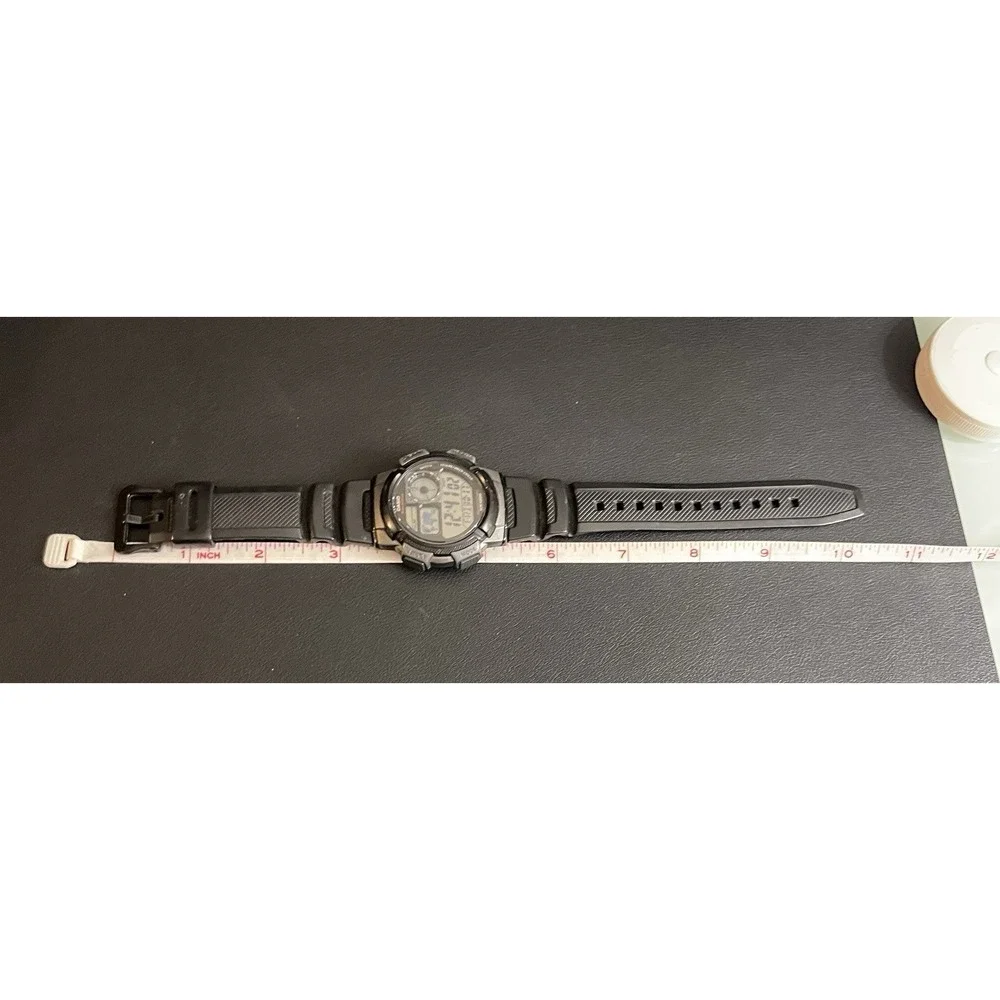 CASIO Illuminator Watch Mens 5 Alarm Digital 44mm AE1000W Day Date Sport Casual
